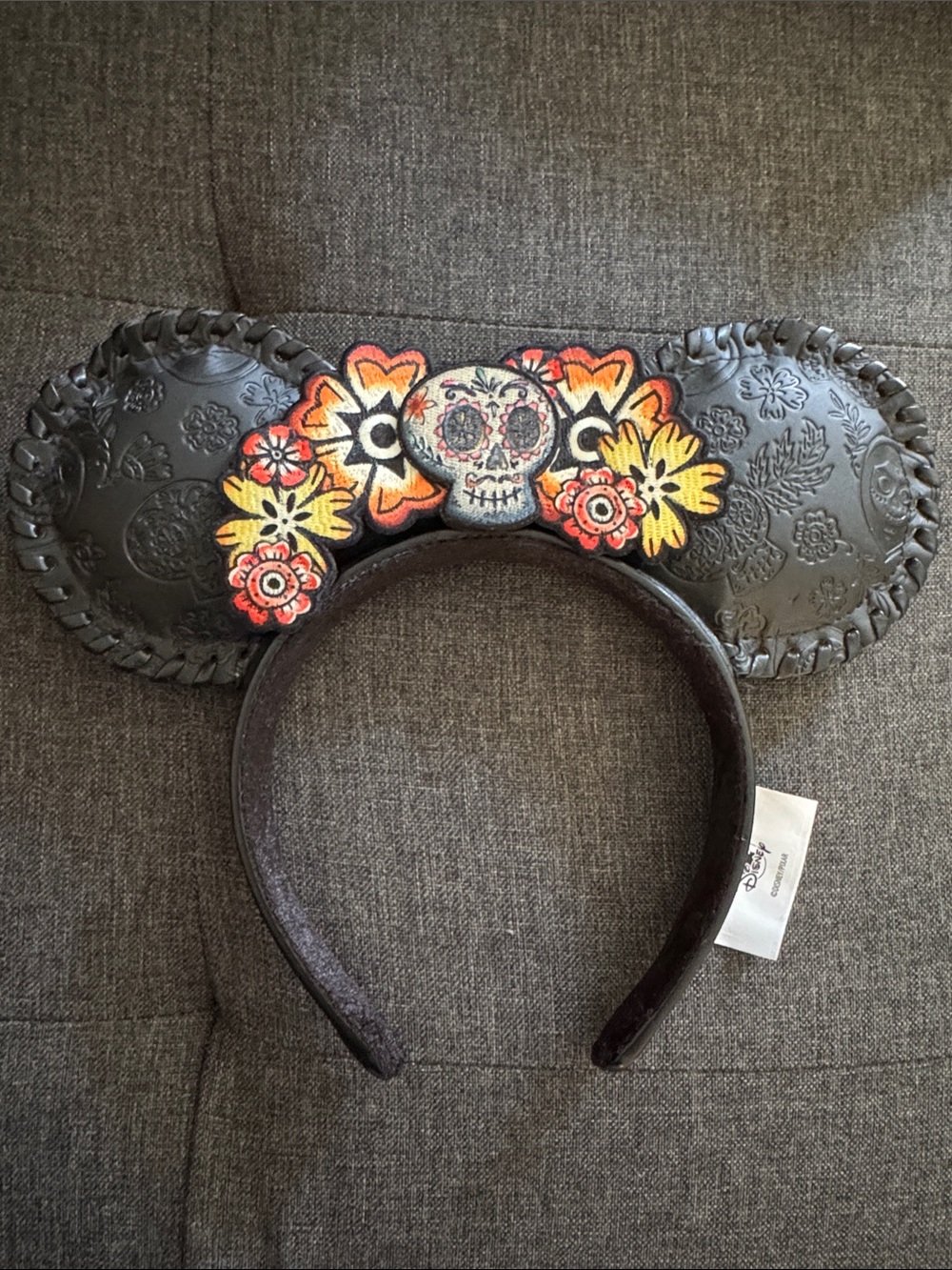Disney Coco Floral Skull Ear Headband